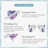 BAMOER 925 Sterling Silver Gradient Starry Stud Earrings Romantic Love Earrings For Women Girl Gift Fine Jewelry Everyday Wear