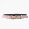 Lychee Pattern Head Layer Cowhide Genuine Leather Women's Belt Versatile Retro Belt with Jeans Casual Trousers Women