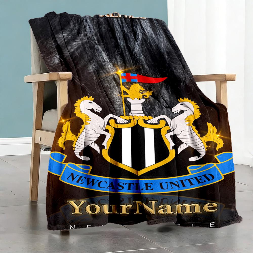 Newcastle 5 Personalized Name Blanket Gift Personalized Blanket Durable Comfort Great for Office Chair Office Living Room Seaside