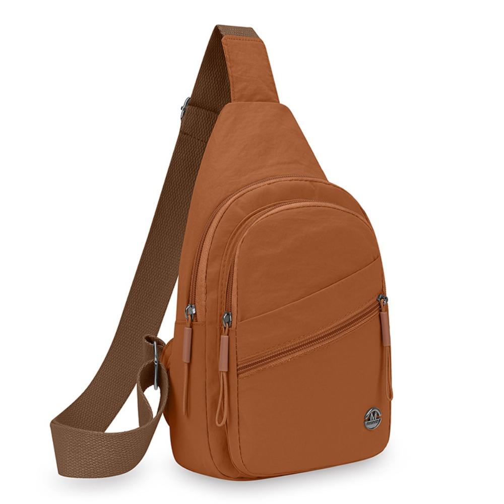 Large Capacity Crossbody Bag Spacious Waterproof Shoulder Bag Adjustable Straps Nylon Material Messenger Bag Casual Design