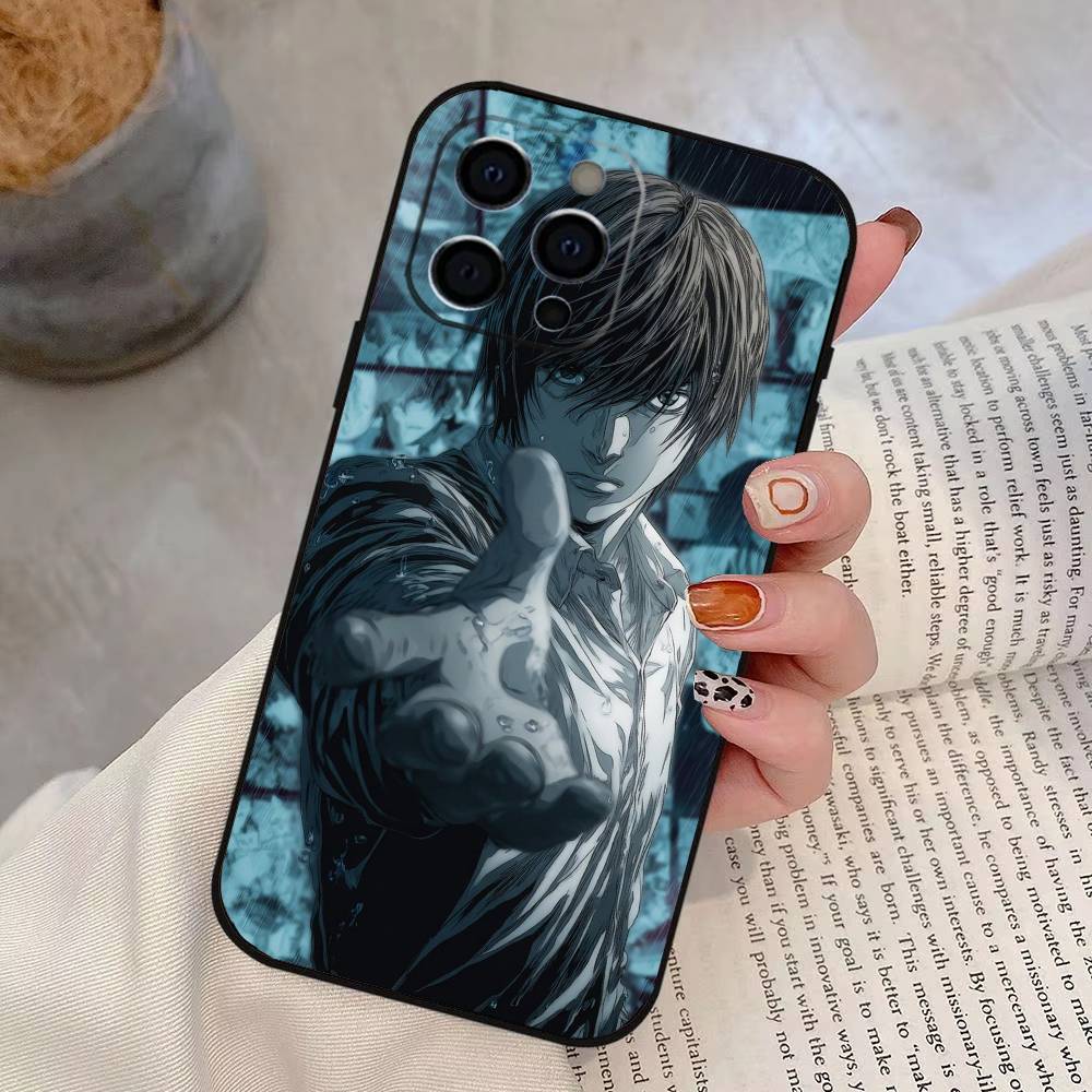 

Death Note Light Yagami Phone Case For iPhone 17, 16,15,14,13,12,11 Plus,Pro Max, Others Soft Black Cover iPhone14ProMax