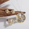 Fashion Earrings S925 Plated 18K Sterling Silver Natural Pearl Stud Earrings Retro Hong Kong Style Light Luxury High Sense Does Not Fade