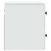 Wall Mounted Nightstand White 33 x 34.5 x 40 cm Particleboard