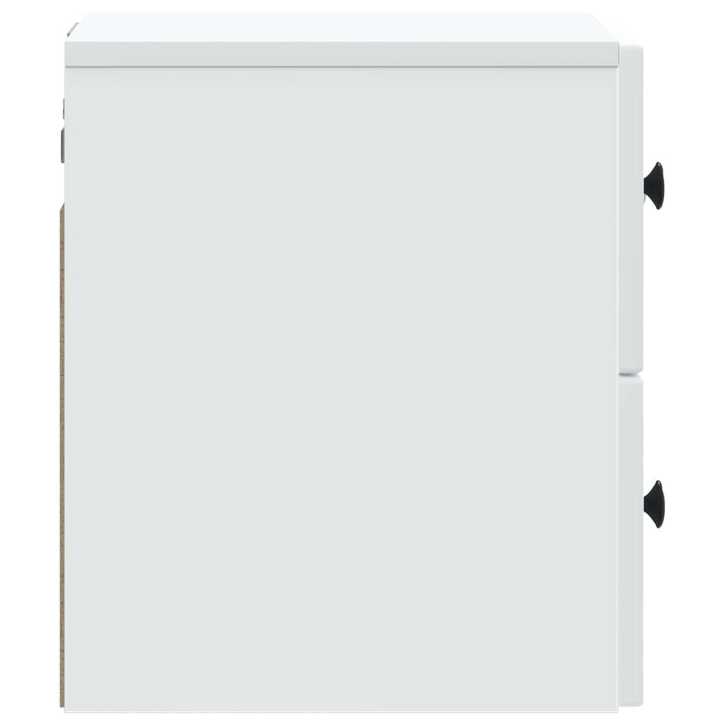 Wall Mounted Nightstand White 33 x 34.5 x 40 cm Particleboard