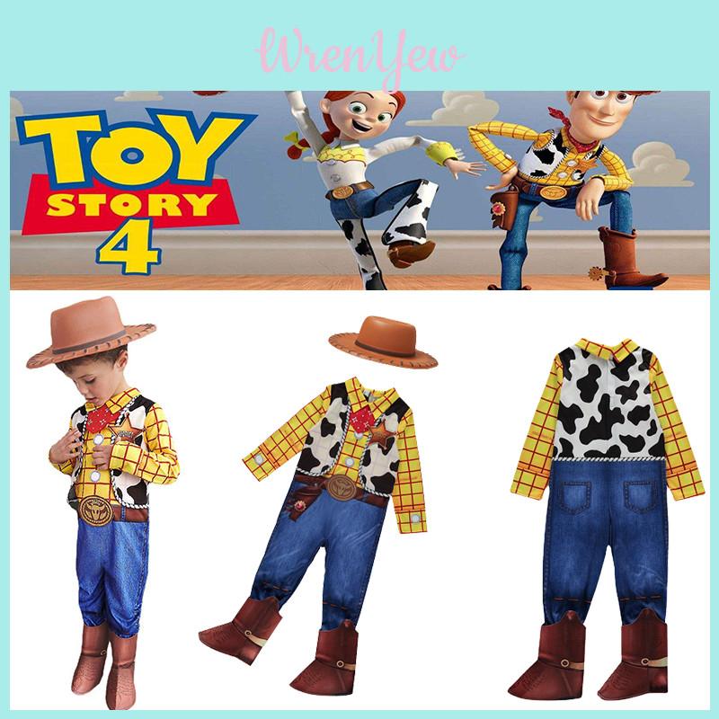 High-quality Polyester Material Kids' Toy Story Cowboy Woody Costume Set