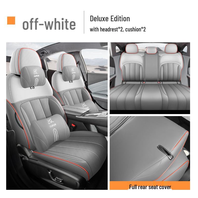 Galaxy E8 Full Leather Car Seat Cushion - Four Seasons Universal Model