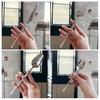 French Style Cutlery 304 Stainless Steel Hammered Texture Tableware Non-Slip Handle Small Waist Design Serrated Knife Sharp Fork Spoon