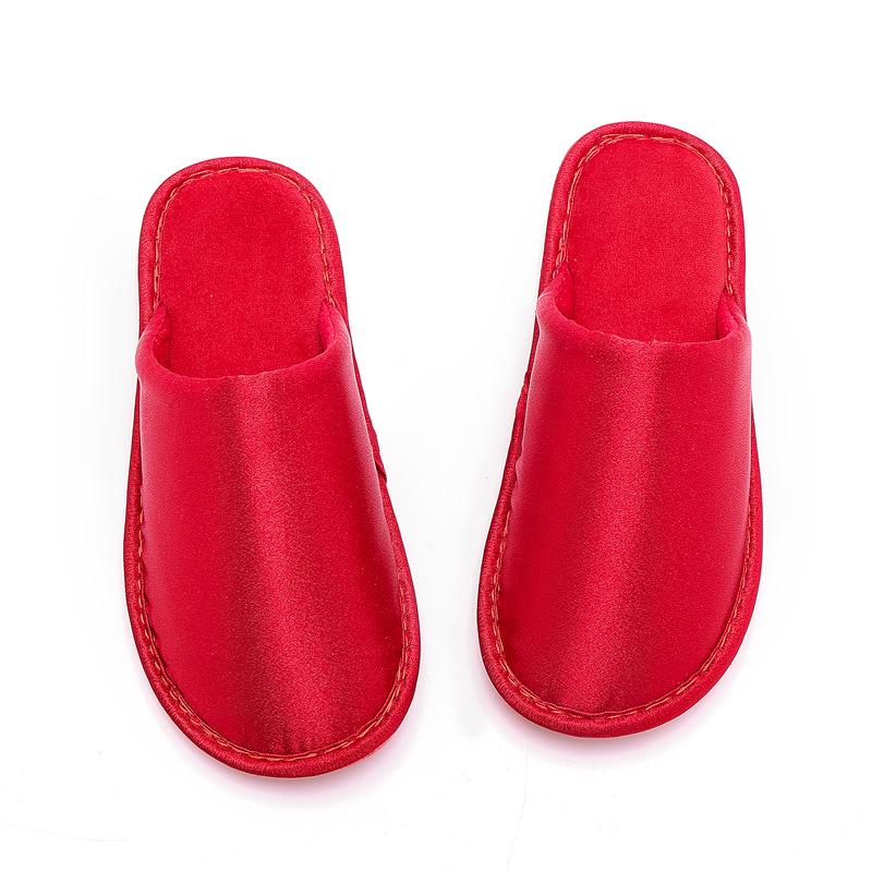 

Красные зимние свадебные тапочки для жениха и невесты - Уютный хлопок для пар 44-45