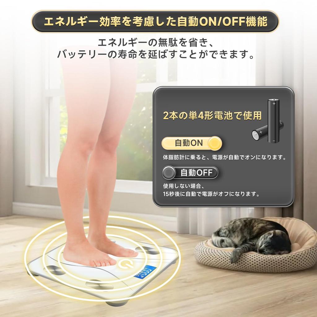 Wiegen Körperzusammensetzung Gesundheit Körperfettzusammensetzung Gewicht elektronische Körperfett Körperfettanteil Messung hoch automatisch mit kompatibel mit