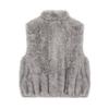 Womens Faux Mink Fur Vest Stand Collar Thick Warm Fashion Winter Waistcoat