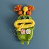 Lustige Wurstmundpuppen-Serie Häkeltasche Schlüsselanhänger für Autoschlüssel Halter Handgefertigte Stricktasche Kreative Geschenke Großhandel