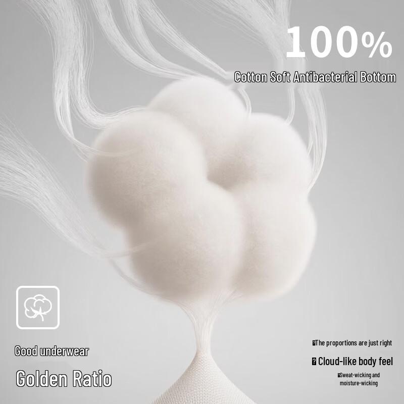 Langsha Women's Antibacterial Mid-Waist Briefs