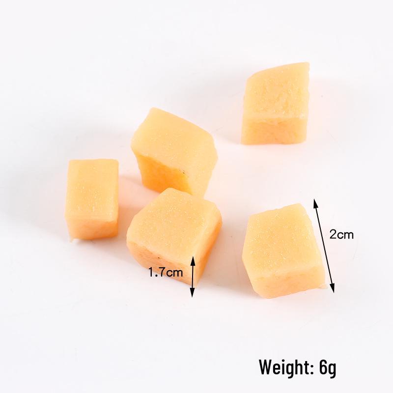 Mini Fruit Salad DIY Edible Toy: Mango, Pitaya, Kiwi Slices Simulation Cubes.