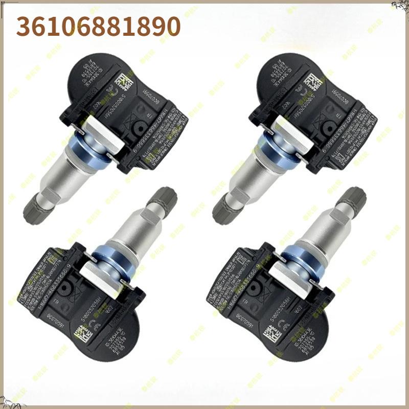 36106881890 4PCS Tire Pressure Monitoring Sensor TPMS For BMW 1/3/4 Series F20 F21 F52 F32 F33 F36 Compatible With 36106856209 36106881890 -4pcs