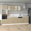 VidaXL Microwave Cabinet "Lyon" Sonoma Oak 60 X 57 X 207 Cm Engineered Wood 3334019