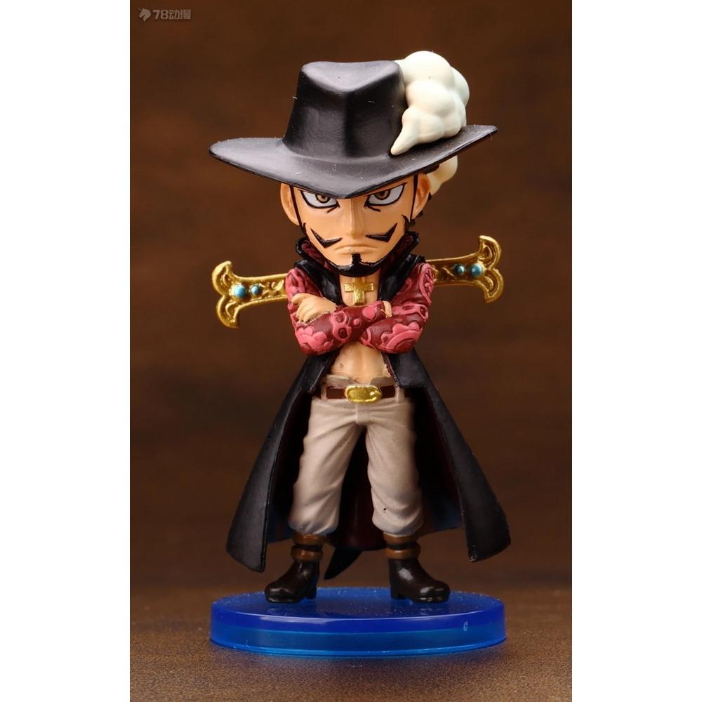 8 Stück Anime One Piece Oka Shichibukai Figur Donquixote Doflamingo Marshall D Teach Dracule Mihawk Bartholemew Modell Spielzeug Geschenk