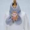 Plüsch-Winter-Schal im koreanischen Stil, Süßer und warmer Nackenschutz für Mädchen und Schülerinnen