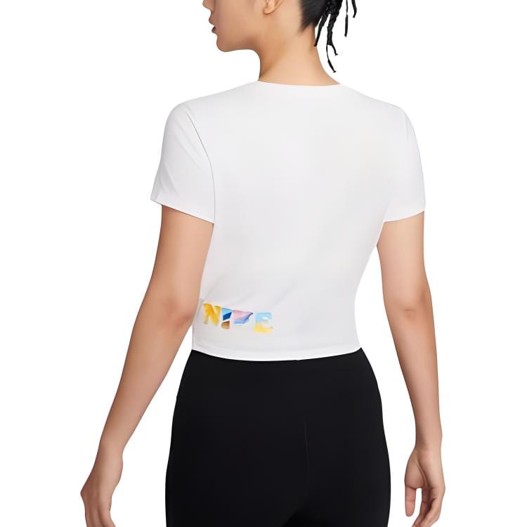 Nike One Luxe Dri-FIT Women's Quick-Drying Short-Sleeved Top White HF6182-133