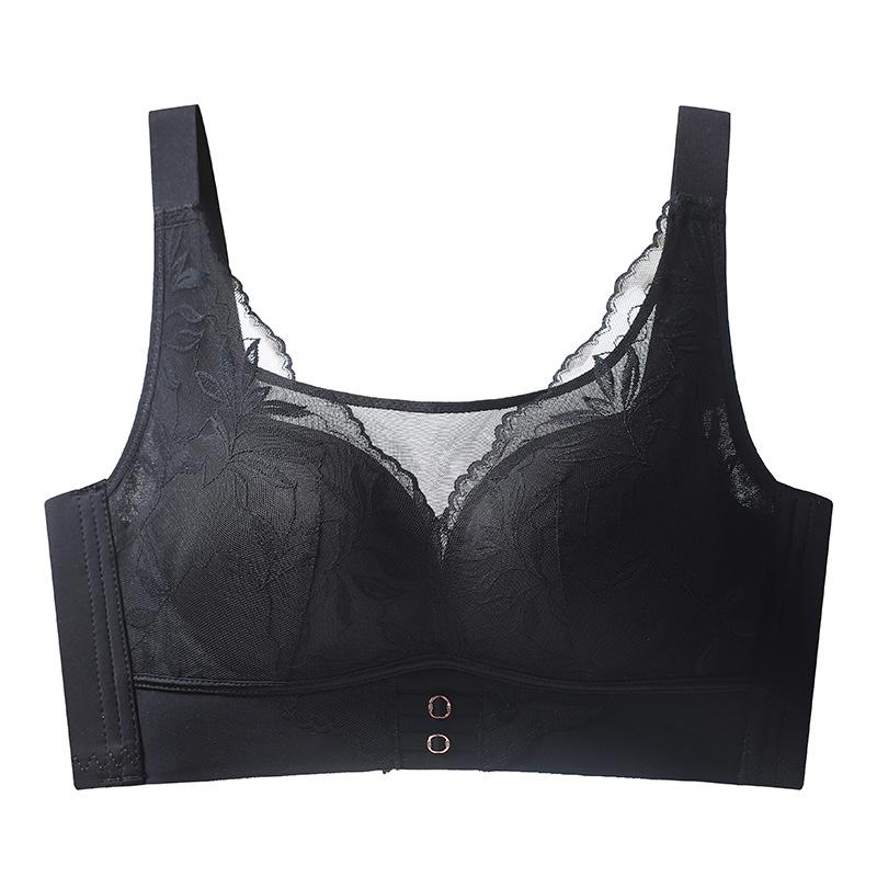 

Thin adjustable women s big breasts show small upper support lace collection breast anti-sagging no steel ring gathering bra 11 44/100bcd (recommended 82.5-90kg )