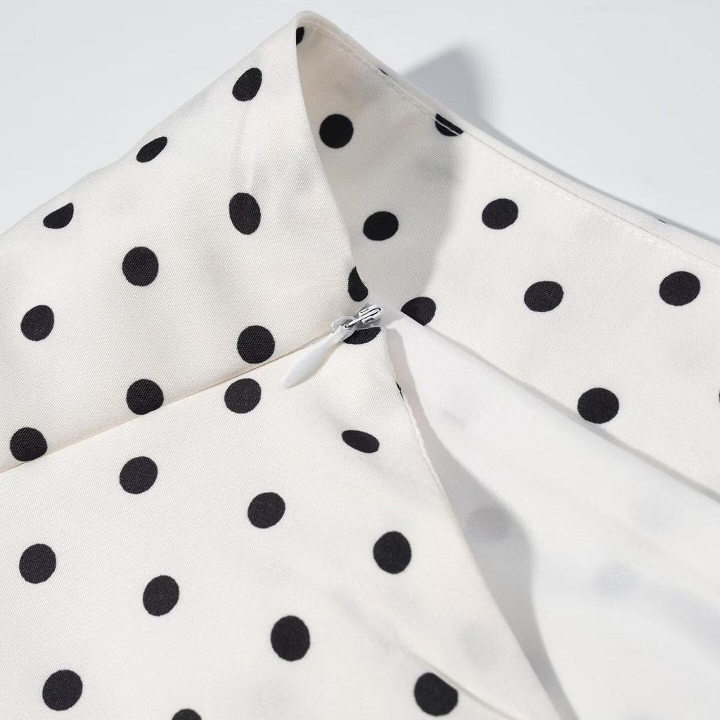 2026 Spring European & American Style Polka Dot Camisole & Skirt Set