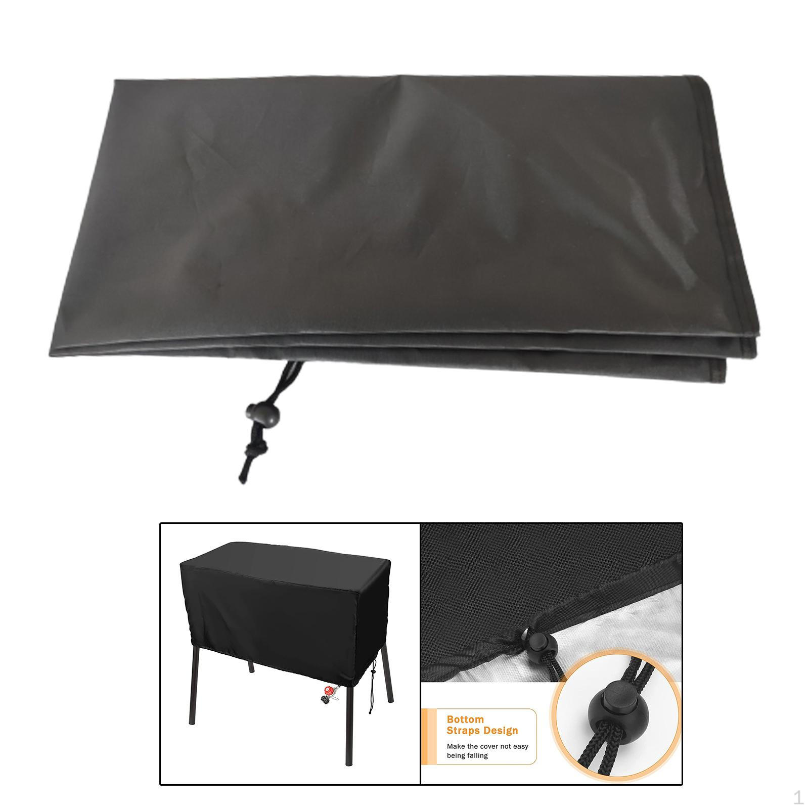 

Burner Patio Cover Barbeque for Double Cooker Picnic Heavy Duty Waterproof Folding