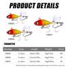 Obrotowa metalowa przynęta wibracyjna VIB Spinner Spoon Fishing Lures 7g 10g 14g Jigs Trout Pike Fishing Twarde przynęty Tackle Pesca