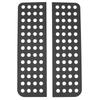 2PCS Rear Door Window Decals Aluminum Alloy Glass Panel Cover for Wrangler JK 2007 To 2018