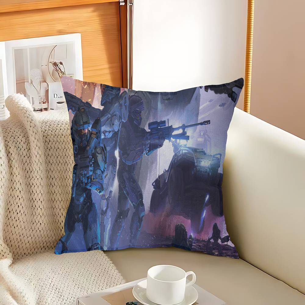 Game H-Halos Pillow Gift Home Office Decoration Pillow Bedroom Sofa Car Cushion CoverPillow Case