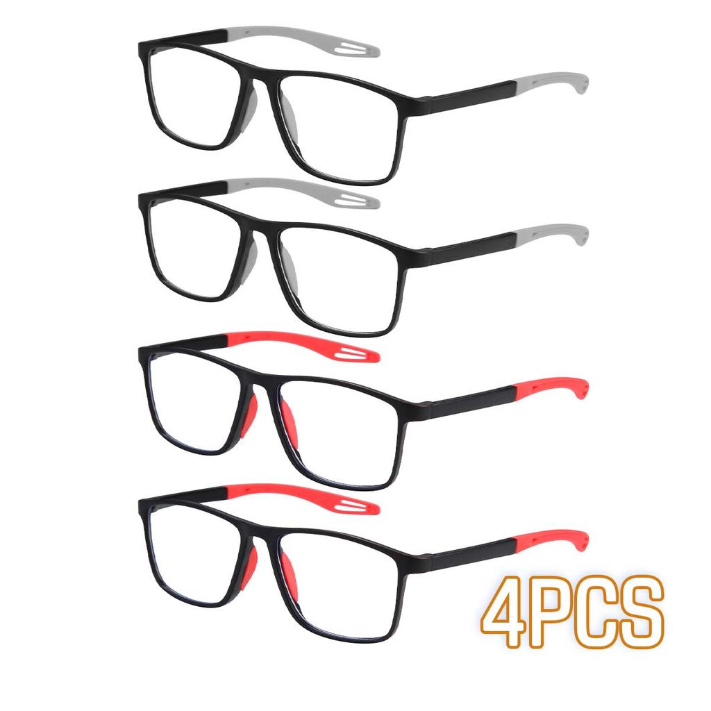 4er-Pack Intelligente Zoom Anti-Blaulicht Lesebrille Presbyopiebrille Brillen für Männer und Frauen