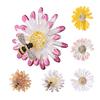 Scarf Button Large Chrysanthemum Alloy Silk Scarf Buckle Anti-Slip Women Scarf Buckle Outfit Accessory