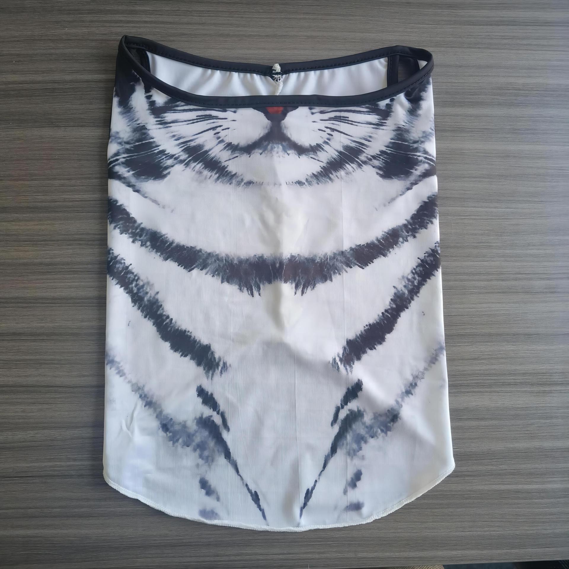 

2025 Новая летняя защита шеи Велосипедная маска для лица Интегрированная маска для защиты от солнца 3d Трехмерная маска для велоспорта с животным котом