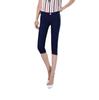 Women Ladies Pencil Pants Summer Pockets Button Skinny Calf Length Pants Casual Stretch 3/4 Trousers Plus Size Female Capris
