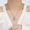 Iridescent Ocean Heart Butterfly Necklace - European & American Fashion Mother's Day Gift