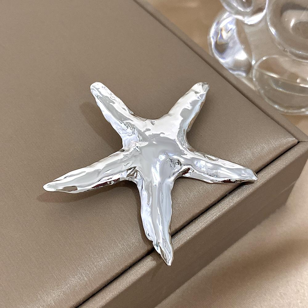 

Винтажная женская брошь Металл из нержавеющей стали Золотой Серебряный цвет Морская звезда Звезда Брошь Украшение для костюма Брошь-булавка Аксессуары Подарок