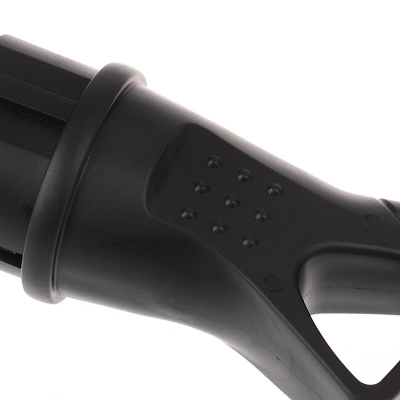 Eu Rubber Waterproof Socket Plug Electrial Grounded European Connector With Cover Ip54 For Diy Power Cable Cord 16A 250V