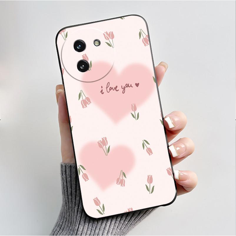 

For Doogee Note 59 Note59 Pro 59Pro+ Plus Case Luxury Fashion Butterfly Flower Black Soft Silicone Phone Cover Shockproof Casing Doogee Note59 Pro+