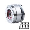 Car Modification Quick Release Steering Wheel Hub Adapter 6 Hole Snap Off Boss Kit Aluminium 1pcs