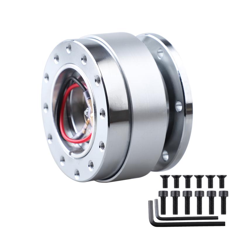 Car Modification Quick Release Steering Wheel Hub Adapter 6 Hole Snap Off Boss Kit Aluminium 1pcs