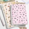 Detachable Floral Puppy B5 Binder Notebook - Comfortable and Simple