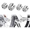 Motorcycle Front Rear Axle Nut Covers Cap Fit for Harley Dyna 2008-2017 Softail 2008-2023 Chrome 4pcs