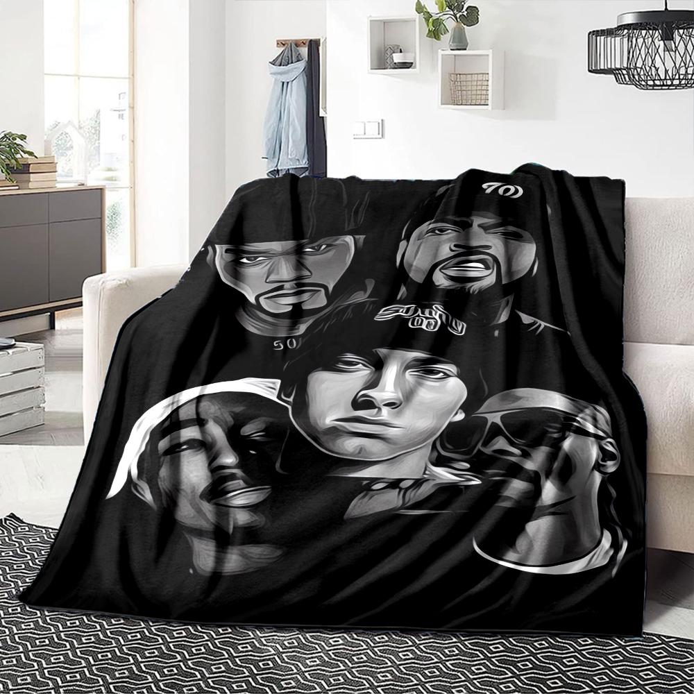 1Pc Eminem'S Urban Style Blanket For Couch Bed Plush Cozy Fuzzy Blanket Super Soft Warm Blankets For Fall And Winter 091895