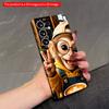 2DFlat Samsung Phone Case Cute Monkey with Coffee Latte Art Applicable To Galaxy S22 S23 S24 S25ULTRA S26 A12 A13 A14 A15 A16