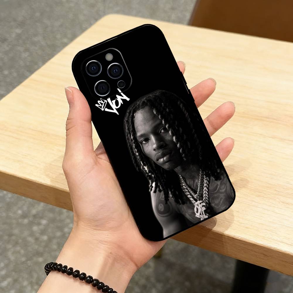 R-Raper K-King Von Phone Case For iPhone 17,16,15,14,13,12,11 Plus,Pro Max,XS,Soft Silicone Black Cover