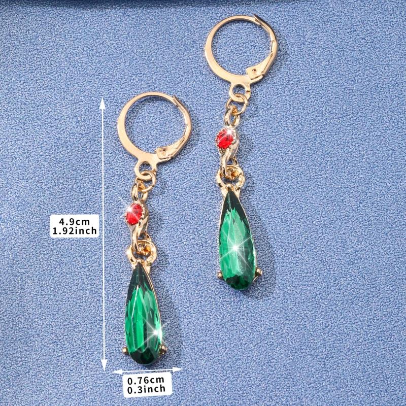 Fashion Classic Elegant Women's Hayao Miyazaki Anime Howl's Moving Castle Earrings Red Beads Christmas Ornaments Gift