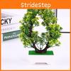 Shaped Simulated Heart Chrysanthemum Flowers Plants Potted Desktop Decor