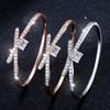 New Fashionable Zircon Cross High-end Full-female Light Luxury Bracelet Bracelet