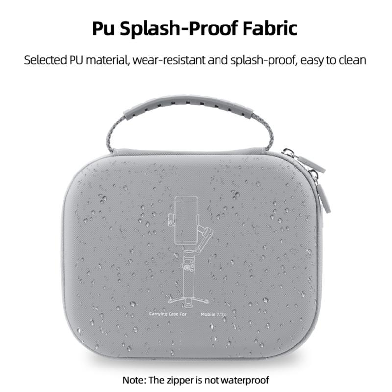 Protective Carrying Case for Mobile 7/7P Handheld Stabilizers with Soft Lining and Mesh Pocket for Accessories