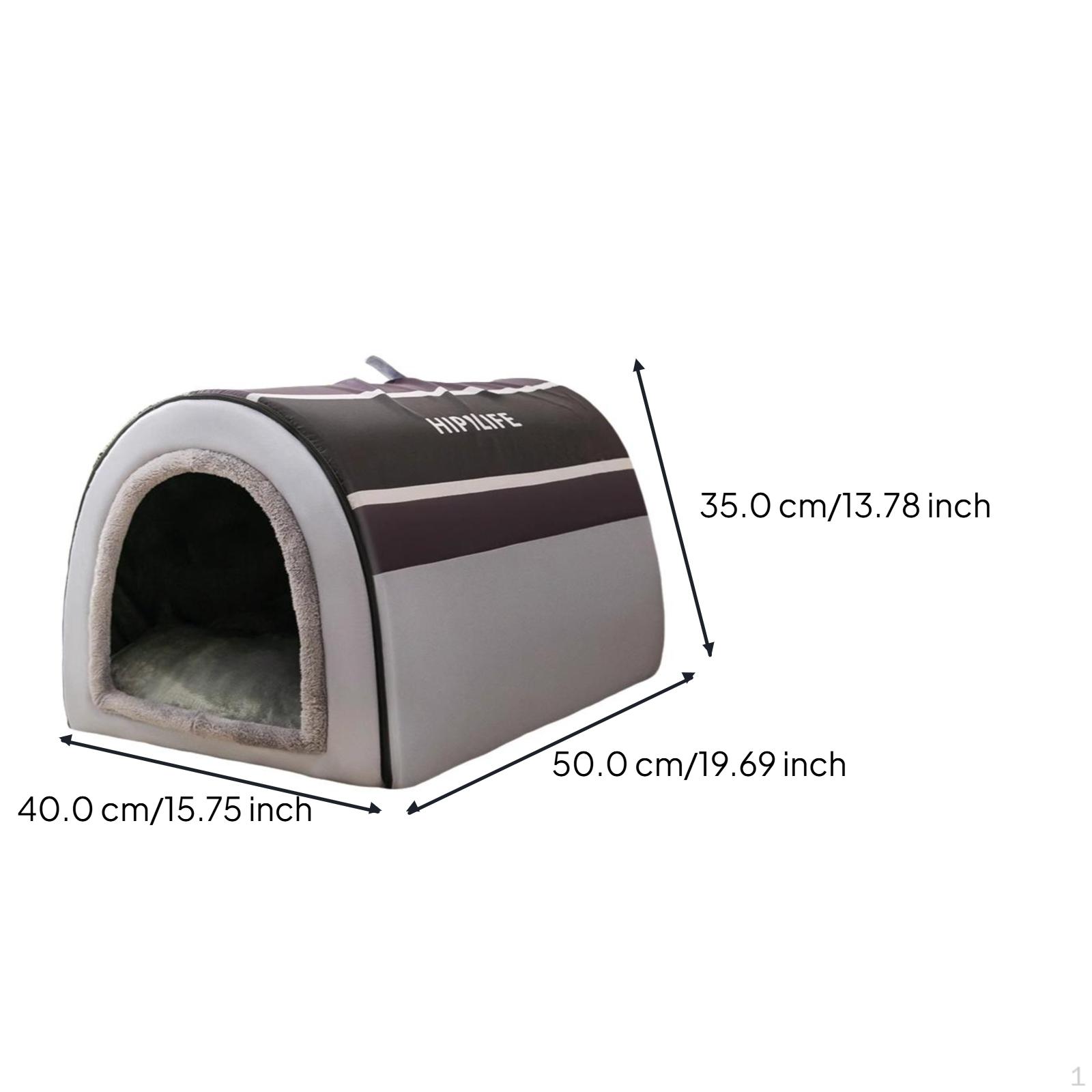 Large Insulated Dog House, Weatherproof cover
