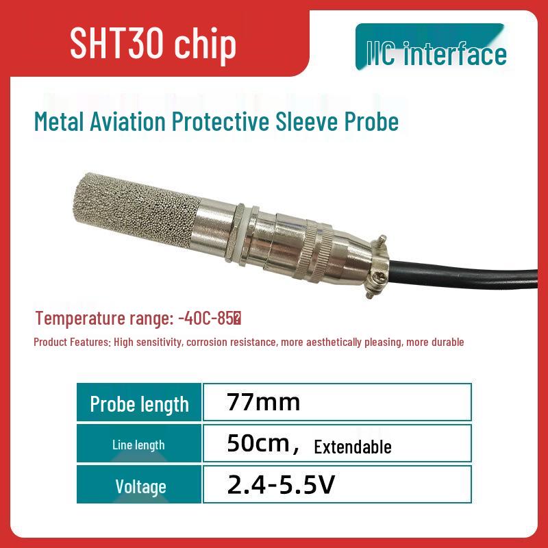 RS485 Temperature and Humidity Sensor: Real-time Monitoring, High-Temperature, Dustproof Probe Transmitter