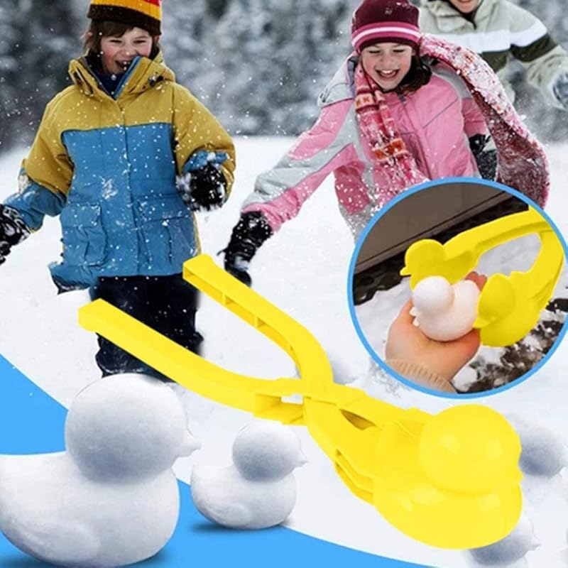Snowball Maker, Duck-Shaped, Extra Large, for Making Snowballs, Playing In the Snow, Sand, and Having Snowball Fights, a Parent-Child Game for Kids